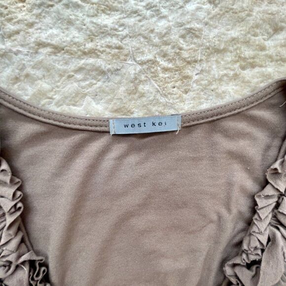 West Kei Tank Top with Embellished Neckline, Size Medium - Picture 3 of 6